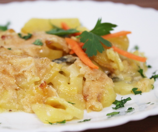 Kartoffelgratin mit Salbei