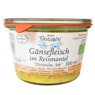 Gans im Reismantel