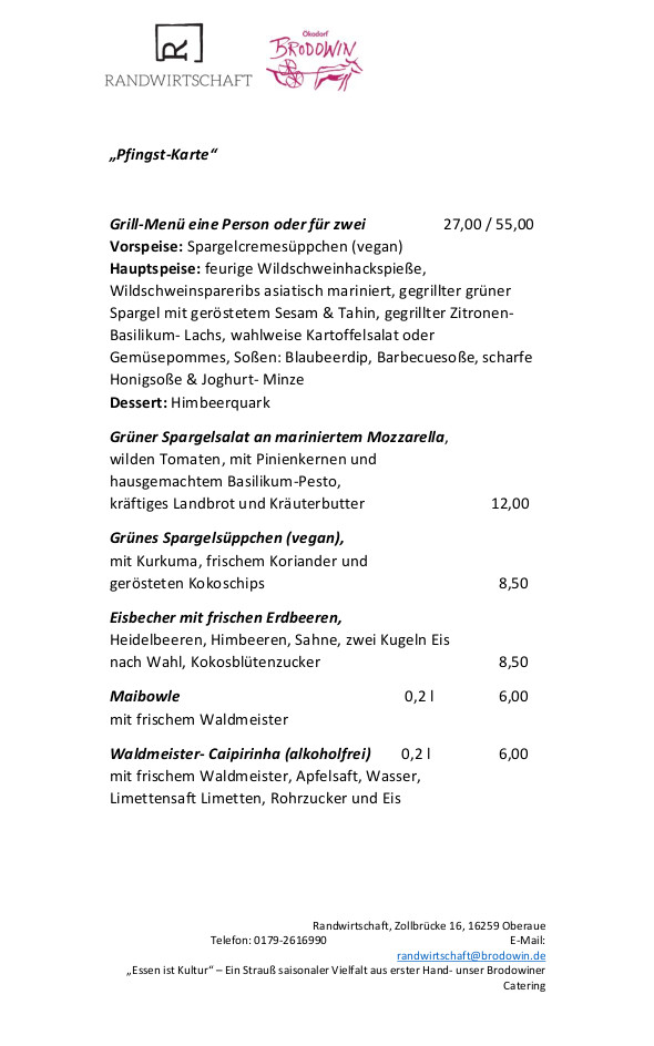 Pfingstkarte