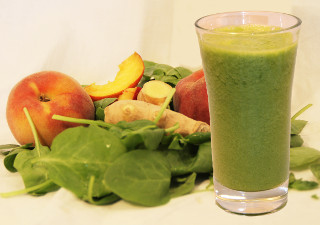 Grüner Pfirsich-Smoothie