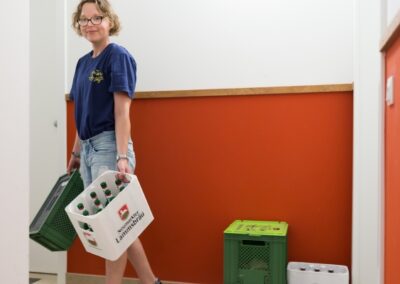 Lieferung unserer Biokiste per Rad